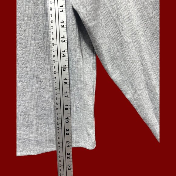 Wild Fable - Women's Long Sleeve Pointelle T-Shirt - Gray - XXL - Picture 6 of 13